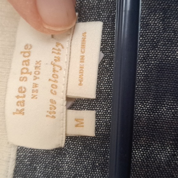 Kate Spade Navy and Beige, cashmere Blend button down Cardigan szM EUC - Picture 3 of 6